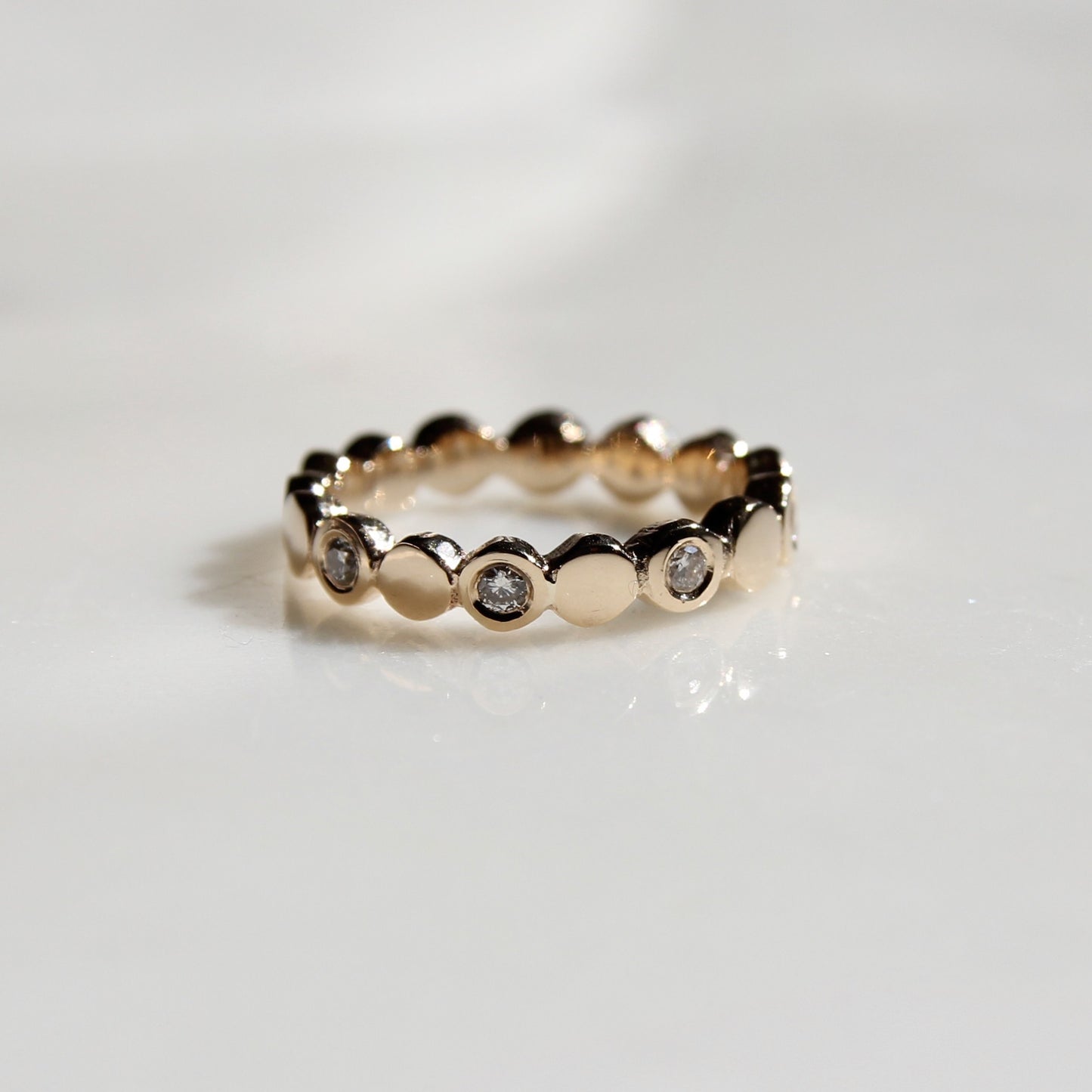 Diamond Pebble Band