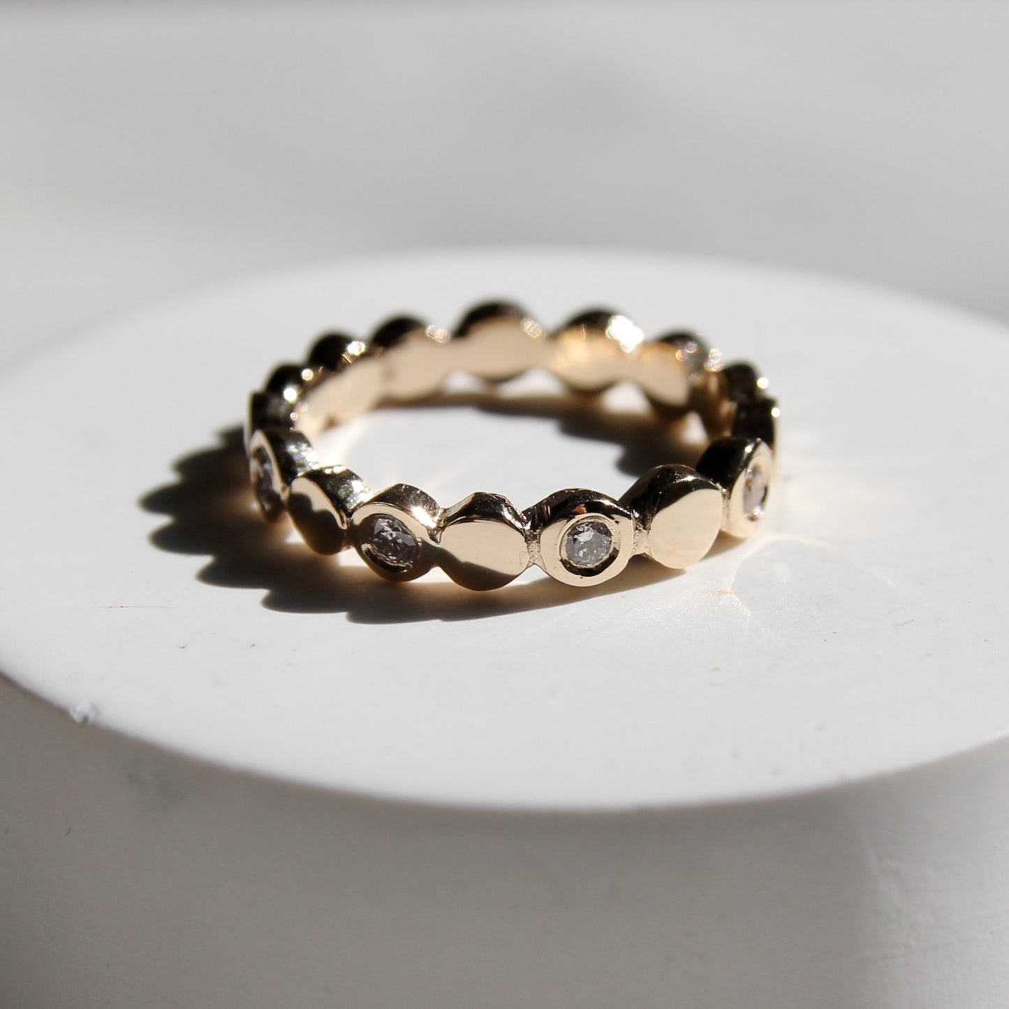 Diamond Pebble Band