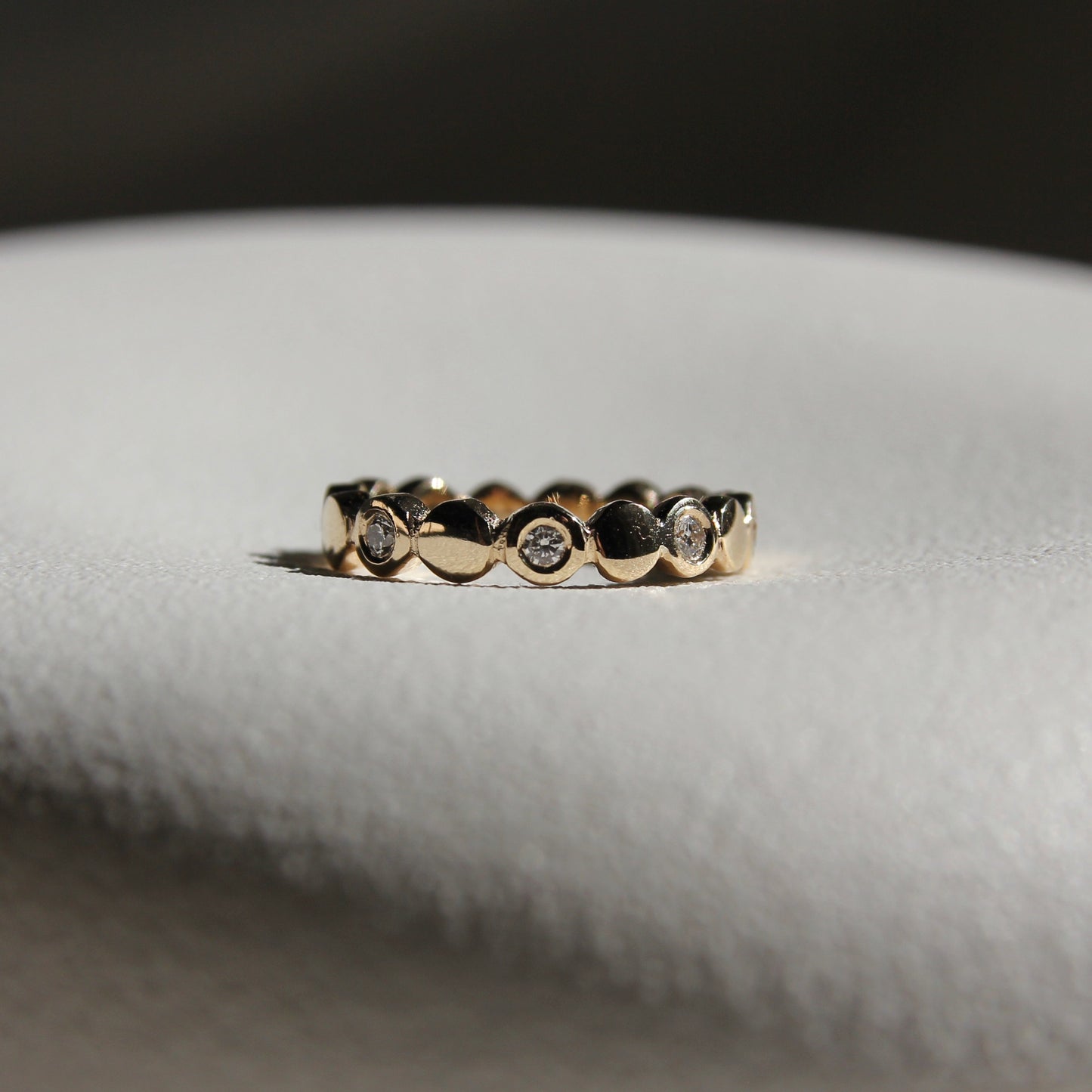 Diamond Pebble Band
