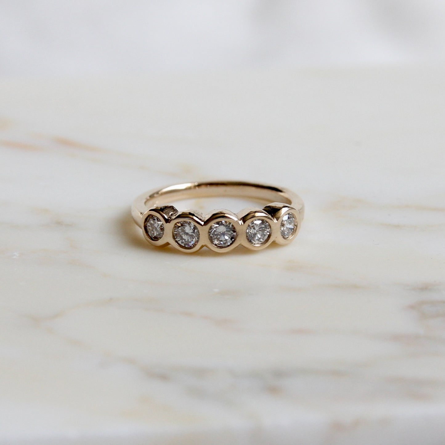 Lab Diamond Organic Bezel Band