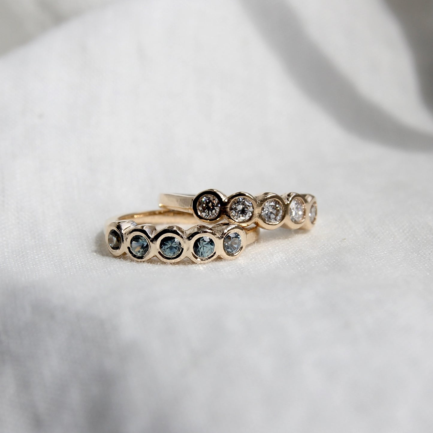 Lab Diamond Organic Bezel Band