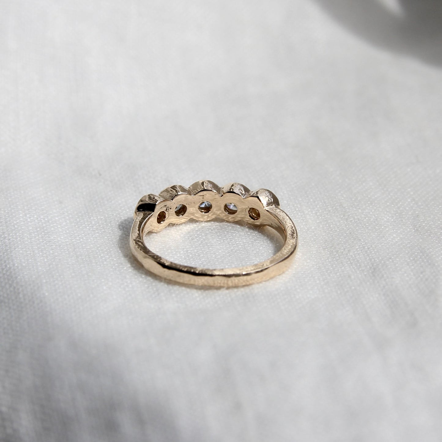 Lab Diamond Organic Bezel Band