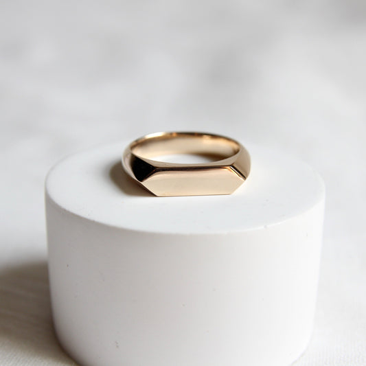 Hexagon Signet Ring