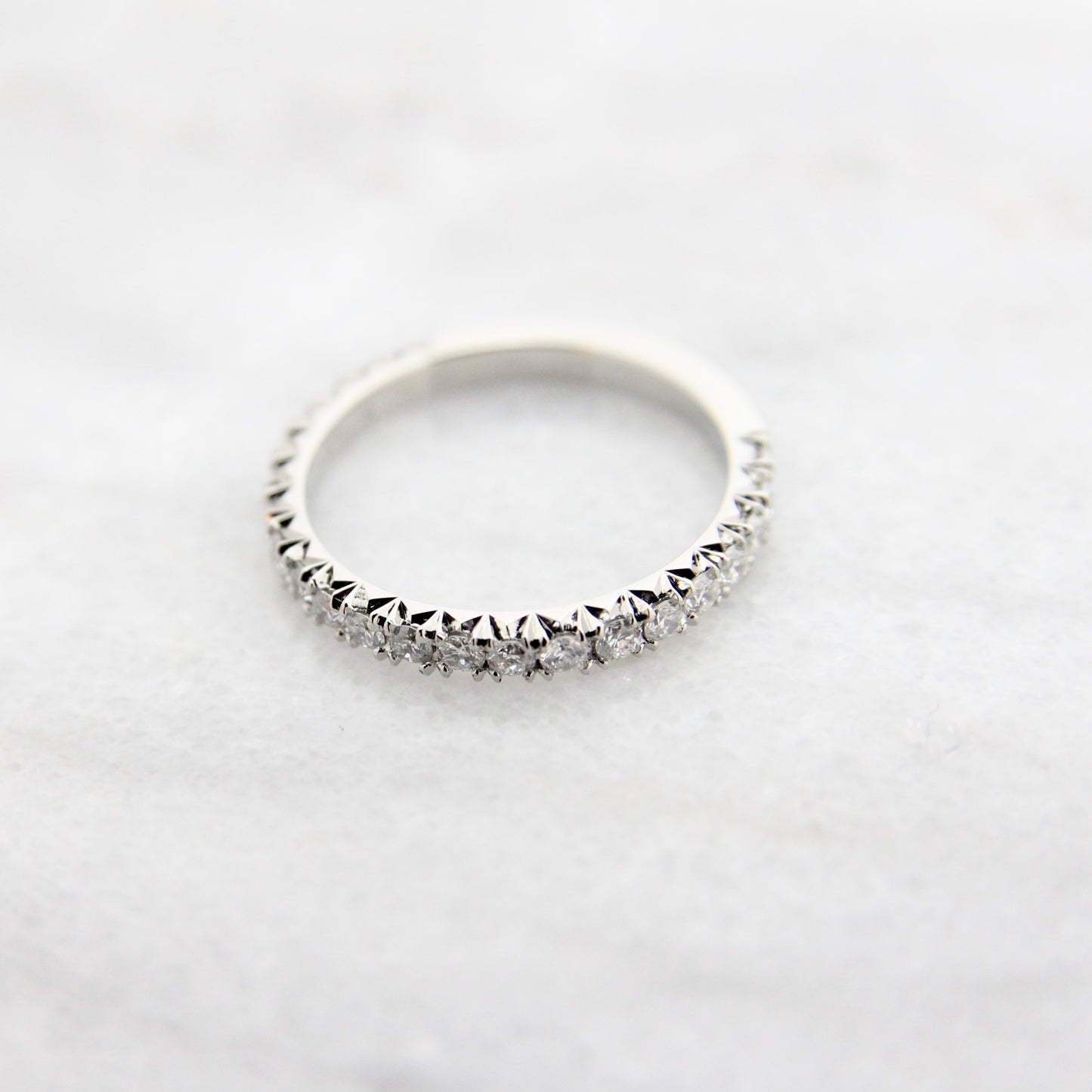 Fishtail Diamond Eternity Band