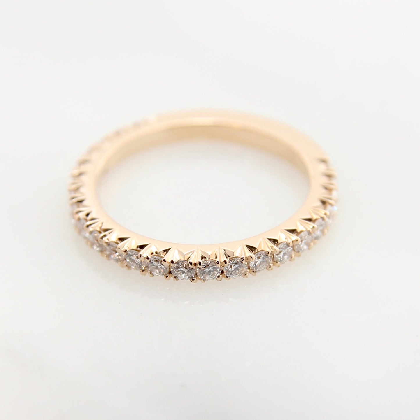 Fishtail Diamond Eternity Band