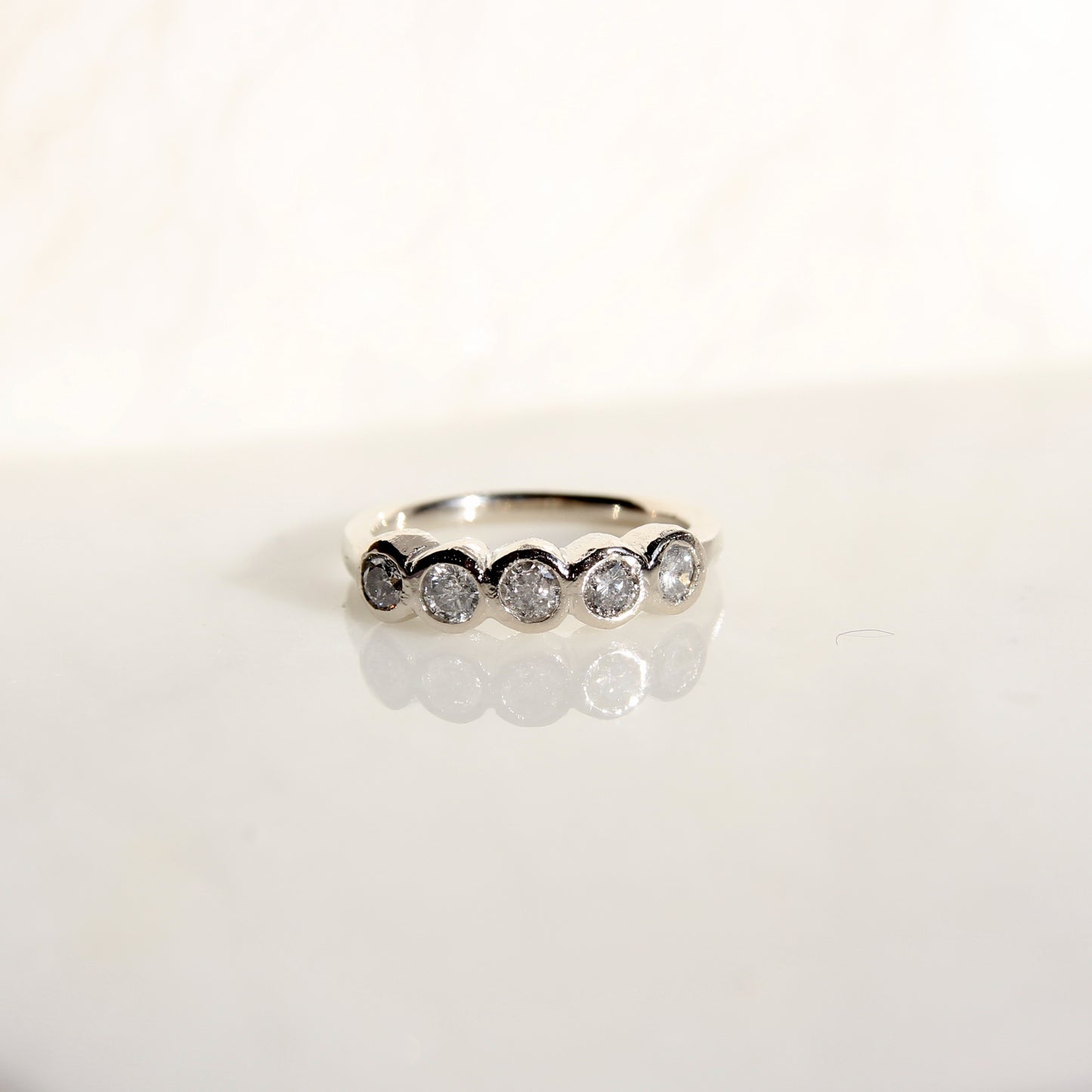Salt and Pepper Organic Bezel Band