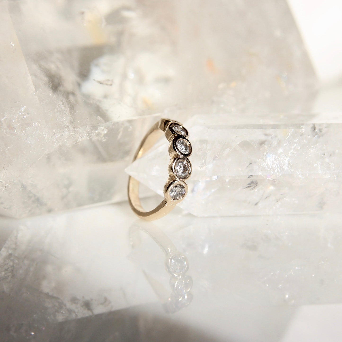 Salt and Pepper Organic Bezel Band