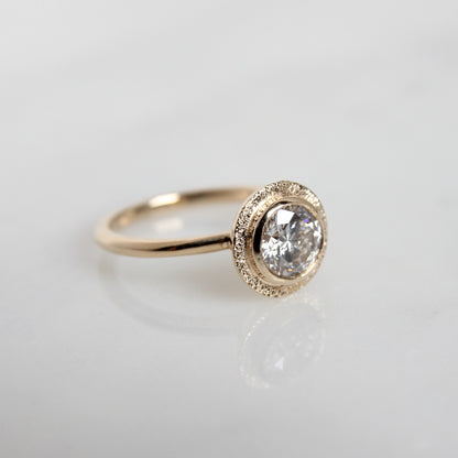 Lab Diamond Stardust Halo Ring