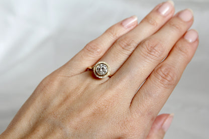 Lab Diamond Stardust Halo Ring