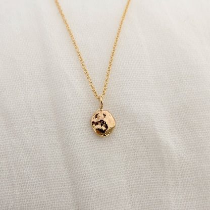 Recycled Gold Nugget Necklace (medium)