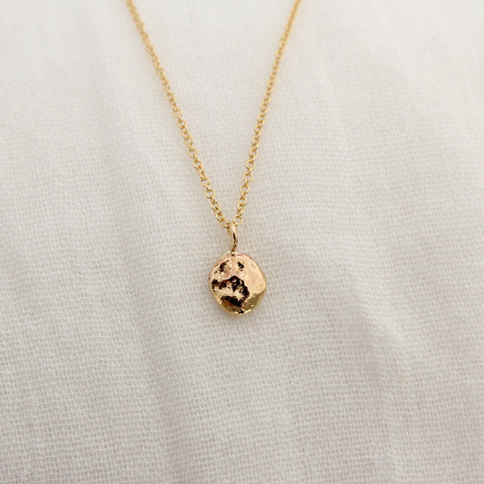 Recycled Gold Nugget Necklace (medium)