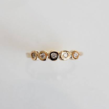 Tiny Diamond Bezel Band